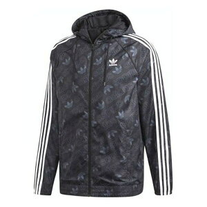 adidas AfB_X Y Xj[J[ yadidas originals Mono Windbreak Logo Hooded Jacket Men Black ED7047z TCY US_M_S