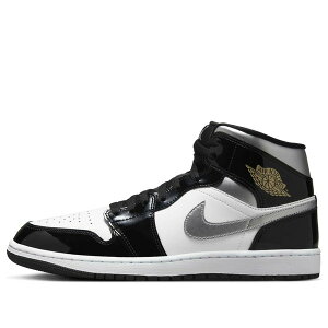 Air Jordan W[_ Y Xj[J[ yAir Jordan 1 Mid 'Black Patent' HV0789-010z TCY US_8(26.0cm)
