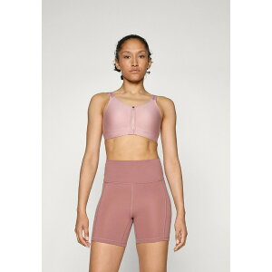 A_[A[}[ fB[X tBbglX X|[c HIGH ZIP BRA - High support sports bra - tourmaline pink/maroon mist