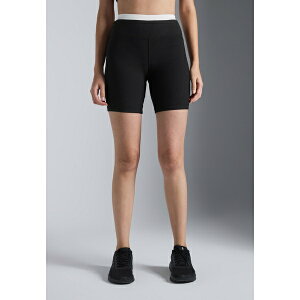 �C�[�u�� �A���h �I�h ���f�B�[�X ���M���X �{�g���X MID RISE CYCLING SHORTS WITH CONTRAST DOUBLE WAISTBAND - Leggings - black