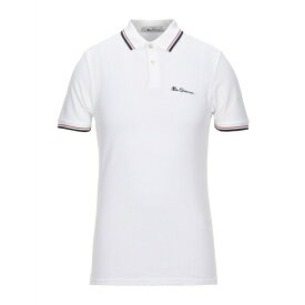BEN SHERMAN ベンシャーマン ポロシャツ トップス メンズ Polo shirts White