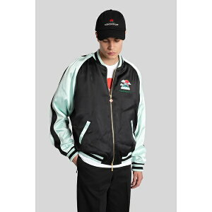 JTuJ Y WPbgu] AE^[ Bomber Jacket In Black Viscose Black