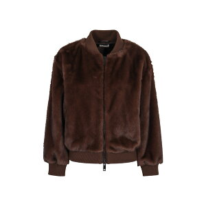 pV fB[X WPbgu] AE^[ Bomber Jacket In Faux Fur brown