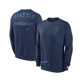 ナイキ レディース パーカー・スウェットシャツ アウター Men's Navy Seattle Mariners Statement Ball Game Fleece Pullover Sweatshirt Navy