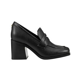 マークフィッシャー レディース スリッポン・ローファー シューズ Women's Kchris Heeled Loafers Black Faux Leather