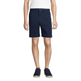 ランズエンド メンズ カジュアルパンツ ボトムス Big & Tall 9" Traditional Fit Comfort First Knockabout Chino Shorts Radiant navy