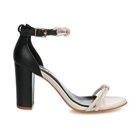 ジュルネ シニャテュール レディース サンダル シューズ Women's Jettah Two-Toned Strappy Block Heel Sandals Black, Bone