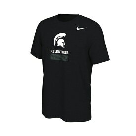 ナイキ レディース Tシャツ トップス Men's Black Michigan State Spartans Alternate T-shirt Black