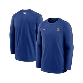 ナイキ レディース Tシャツ トップス Men's Royal Seattle Mariners Authentic Collection Logo Performance Long Sleeve T-shirt Royal