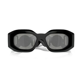 ヴェルサーチ レディース サングラス＆アイウェア アクセサリー Unisex Sunglasses, VE4425U Black/Mirrored
