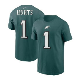 ナイキ レディース Tシャツ トップス Men's Jalen Hurts Midnight Green Philadelphia Eagles Player Name & Number T-shirt Midnight Green