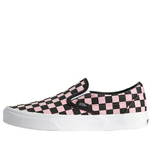 Vans �o���Y �����Y �X�j�[�J�[ �yVans Classic Slip-On Checkerboard 'Pink Black' VN000D6YPIB�z �T�C�Y US_M_4