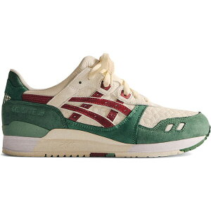 ASICS �A�V�b�N�X �����Y �X�j�[�J�[ �yASICS Gel-Lyte III Kith Italy�z �T�C�Y US_8.5(26.5cm) Green/Red/Cream