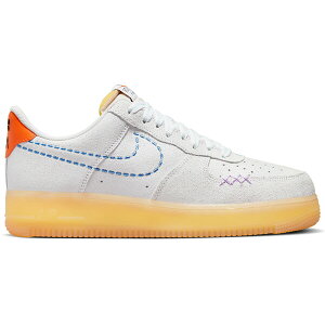 Nike �i�C�L �����Y �X�j�[�J�[ �yNike Air Force 1 Low 101 Grey�z �T�C�Y US_12.5(30.5cm) Grey/University Blue/Orange