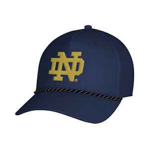 A_[A[}[ Y Xq ANZT[ Men's Navy Notre Dame Fighting Irish Sideline Drive Rope Adjustable Hat Navy