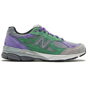 New Balance �j���[�o�����X �����Y �X�j�[�J�[ �yNew Balance 990v3 Stray Rats The Joker Reprise Finale Alternate�z �T�C�Y US_7.5(25.5cm) Purple/Green-Grey
