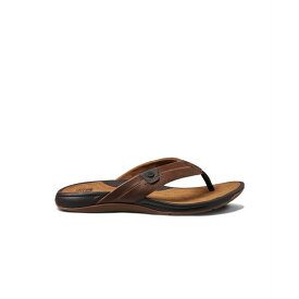 リーフ メンズ サンダル シューズ Men's San Onofre Slip-On Sandals Dark Brown, Tan