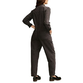 ラッキーブランド レディース ワンピース トップス Women's Zip-Front Denim Jumpsuit Soft Black