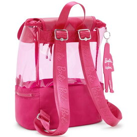 キプリング レディース バックパック・リュックサック バッグ Darlee Barbie Clear Backpack Power Pink Transparent