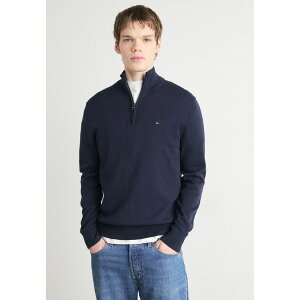 g~[ qtBK[ Y T_ V[Y ESSENTIAL ZIP MOCK - Jumper - desert sky