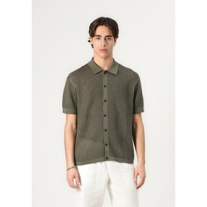 g~[ qtBK[ Y T_ V[Y STRUCTURE OPEN SHIRT - Shirt - battle green