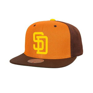 �~�b�`�F��&�l�X �����Y �X�q �A�N�Z�T���[ Men's Orange/Brown San Diego Padres Cooperstown Collection Basic Flip Snapback Hat Orange, Brown