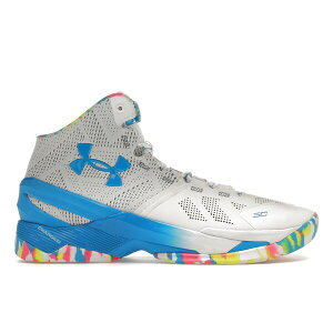 Under Armour �A���_�[�A�[�}�[ �����Y �X�j�[�J�[ �yUA Curry 2 Birthday�z �T�C�Y US_8(26.0cm) White/Mojo Pink-Electric Blue