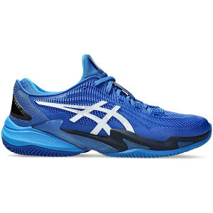 ASICS �A�V�b�N�X �����Y �X�j�[�J�[ �yASICS Court FF 3 Novak Clay Tuna Blue Pure Silver�z �T�C�Y US_5(23.0cm) Tuna Blue/Pure Silver