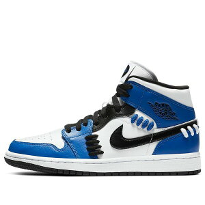 Air Jordan W[_ fB[X Xj[J[ Game Royal/Black/White y(WMNS) Air Jordan 1 Mid 'Sisterhood' CV0152-401z TCY US_8(25.0cm)