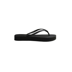nCAiX fB[X T_ V[Y Women's Slim Flatform Flip Flop Sandals Black