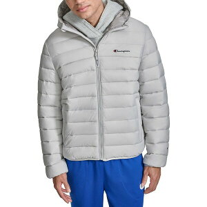 �`�����s�I�� �����Y �W���P�b�g���u���]�� �A�E�^�[ Men's Performance Quilted Hooded Jacket Ice