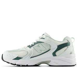 New Balance �j���[�o�����X �����Y �X�j�[�J�[ White/Green �yNew Balance 530 Shoes 'White Green' MR530RB�z �T�C�Y US_M_4.5