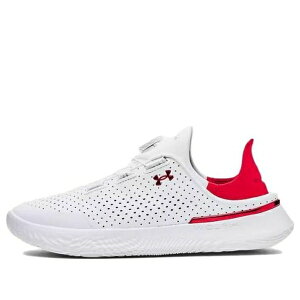 Under Armour A_[A[}[ Y Xj[J[ White/Red yUnder Armour SlipSpeed 'White Red' 3027049-103z TCY US_8.5(26.5cm)