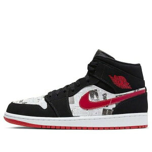 Air Jordan W[_ Y Xj[J[ Black/Gym Red/White yAir Jordan 1 Mid SE 'Newspaper Air Times' 852542-061z TCY US_11.5(29.5cm)