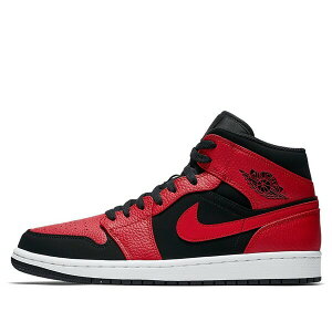 Air Jordan �W���[�_�� �����Y �X�j�[�J�[ Black/Gym Red-White �yAir Jordan 1 Mid 'Bred' 554724-054�z �T�C�Y US_10.5(28.5cm)