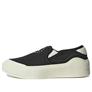 adidas AfB_X fB[X Xj[J[ y(WMNS) adidas Court Slip-On x Stella McCartney 'Core Black' HP2772z TCY US_8(25.0cm)