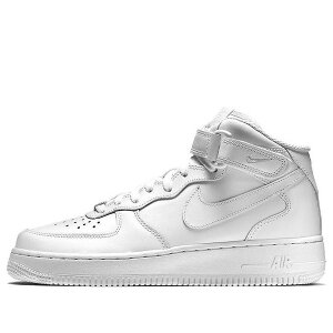 Nike iCL fB[X Xj[J[ y(WMNS) Nike Air Force 1 Mid 07 Leather 'Triple White' 366731-100z TCY US_8(25.0cm)