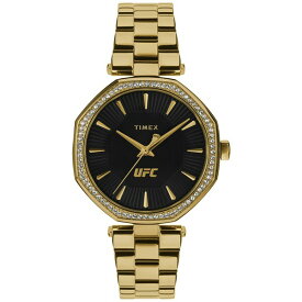 タイメックス レディース 腕時計 アクセサリー UFC Women's Jewel Analog Gold-Tone Stainless Steel Watch, 36mm Gold-Tone