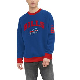 トミー ヒルフィガー メンズ パーカー・スウェットシャツ アウター Buffalo Bills Tommy Hilfiger Reese Raglan TriBlend Pullover Sweatshirt Royal