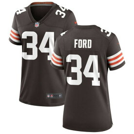 【送料無料】 ナイキ レディース ユニフォーム トップス Nike Cleveland Browns Women's Custom Game Jersey Brown