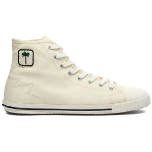 Palm Angels �p�[���E�G���W�F���X �����Y �X�j�[�J�[ �yPalm Angels High Top Vulcanized Sneaker White�z �T�C�Y US_9(27.0cm) White