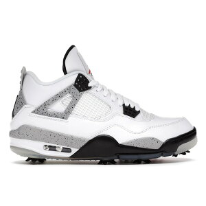 Jordan �W���[�_�� �����Y �X�j�[�J�[ �yJordan 4 Retro Golf White Cement�z �T�C�Y US_8(26.0cm) White/Tech Grey-Black-Fire Red