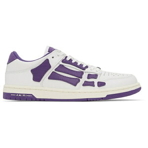 AMIRI �A�~�� �����Y �X�j�[�J�[ �yAMIRI Skel Top Low White Purple�z �T�C�Y US_10(28.0cm) White/Purple