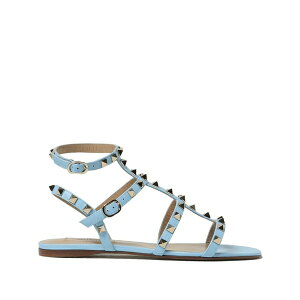 ���@�����e�B�m �K�����@�[�j ���f�B�[�X �T���_�� �V���[�Y Rockstud flat sandals Blue