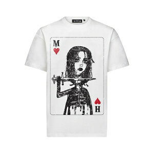 �~�X�g���[�n�[�h���A���V�[�� �����Y T�V���c �g�b�v�X Heart playing card t-shirt White
