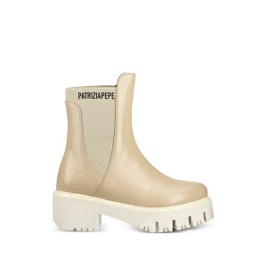 �p�g���c�B�A �y�y ���f�B�[�X �u�[�c �V���[�Y Logo-print ankle boots Neutrals