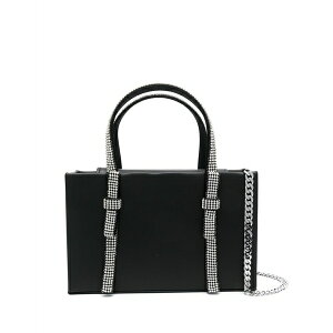 �J�� ���f�B�[�X �n���h�o�b�O �o�b�O Crystal bow mini bag Black