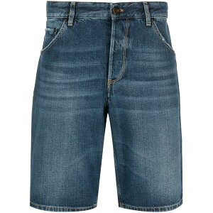 PT�g���m �����Y �J�W���A���p���c �{�g���X Straight-leg denim shorts Blue