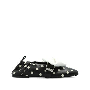�K�j�[ ���f�B�[�X �T���_�� �V���[�Y Polka-dot ballerinas Black