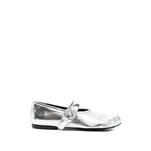 �R�y���j ���f�B�[�X �p���v�X �V���[�Y Five-toe flat pumps Silver